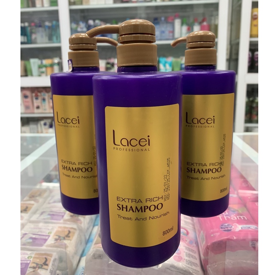 COMBO dầu gội dầu xã Lacei tím 800ml