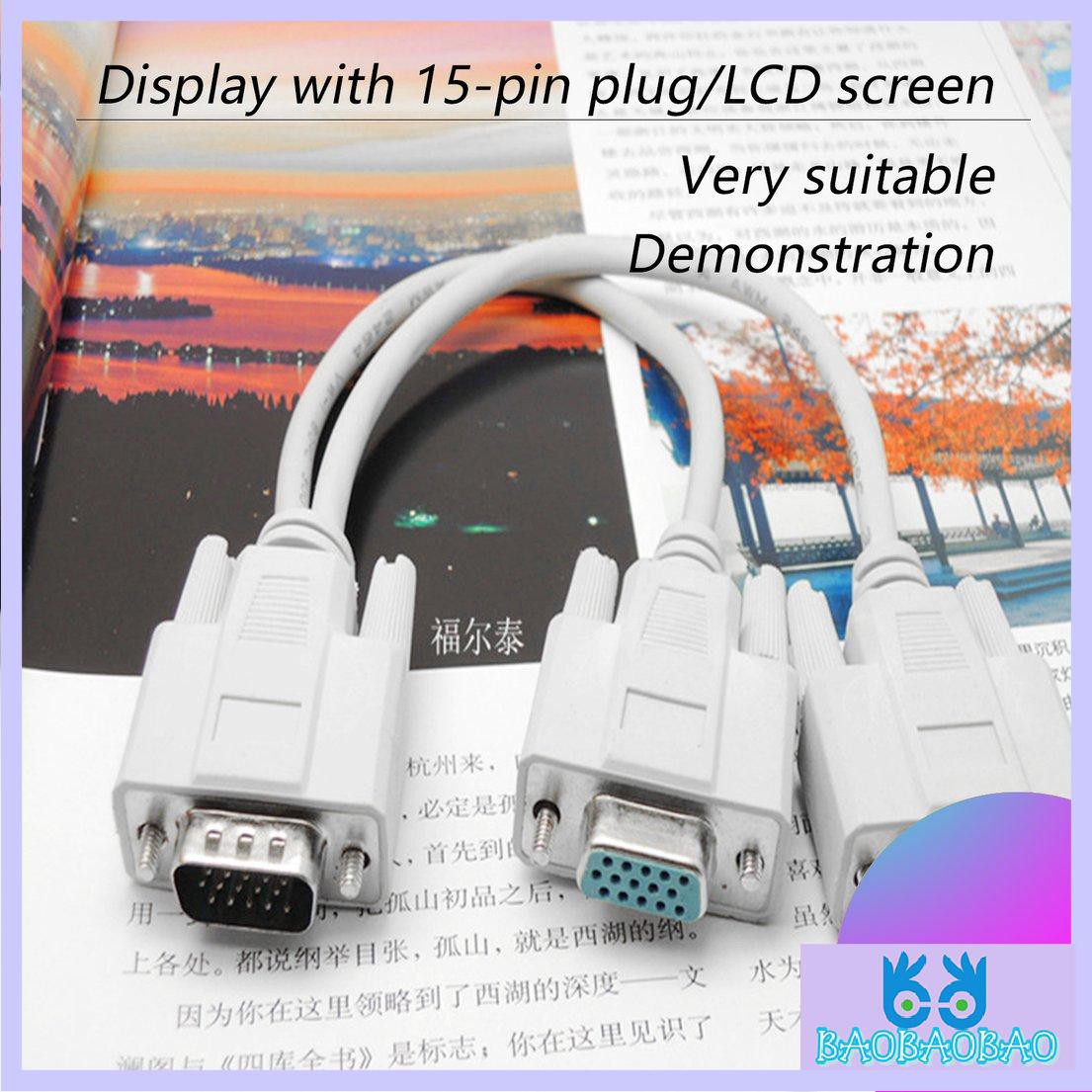 1 Dây Cáp Chia Cổng Vga Svga Thành 2 Cổng Màn Hình Lcd Tft Y | BigBuy360 - bigbuy360.vn