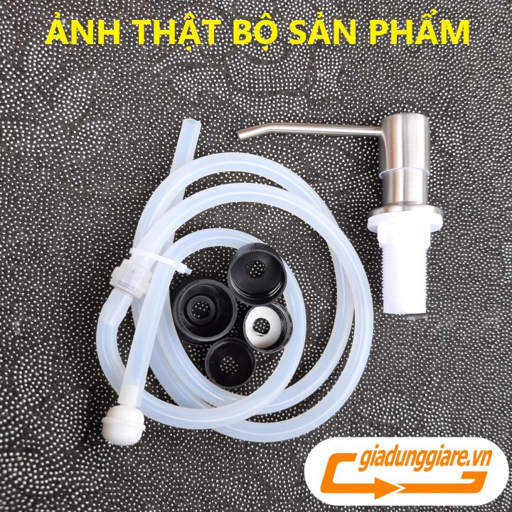 Bộ vòi xịt nước rửa chén gắn bồn rửa tự bơm hút dầu rửa bát với ống dẫn silicon dài 1,2m giúp kệ bếp đẹp và gọn gàng