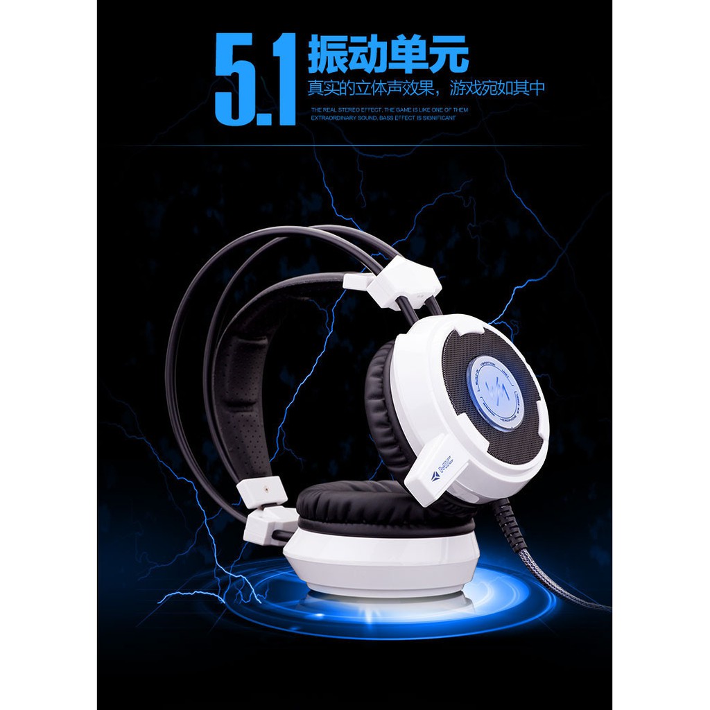 Tai Nghe WangMing WM 8900L LED | headphone wangming 8900l ( TRẮNG, đỏ )