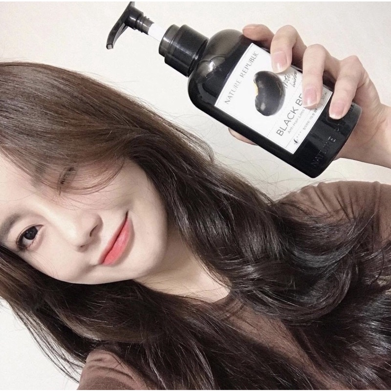 Dầu Gội Ngăn Rụng Tóc Chiết Xuất Đậu Đen Nature Republic  BLACK BEAN Anti Hair Loss Shampoo 300ml