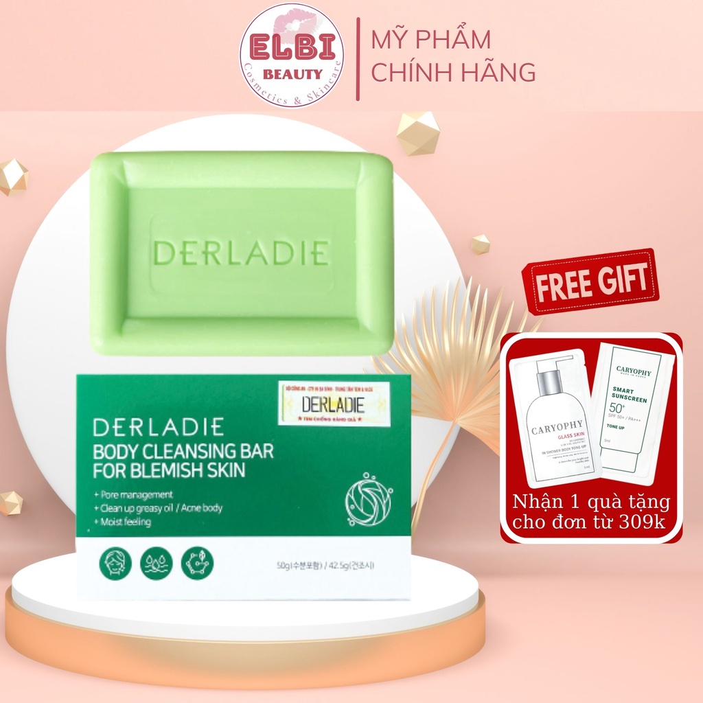 Xà Phòng Giảm Mụn Lưng Cơ Thể Derladie Body Cleansing Bar Blemish Skin 50gr