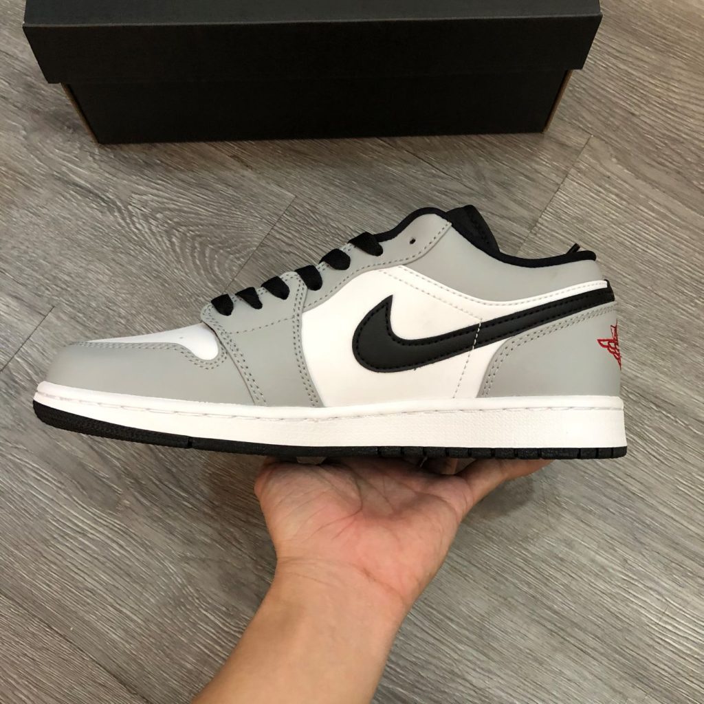 Giày Thể Thao Nike Jordan Smoke Low Giầy Sneaker Nam Nữ Jordan 1 JD1 Cổ Thấp Trắng Xám Full Box Bill | BigBuy360 - bigbuy360.vn