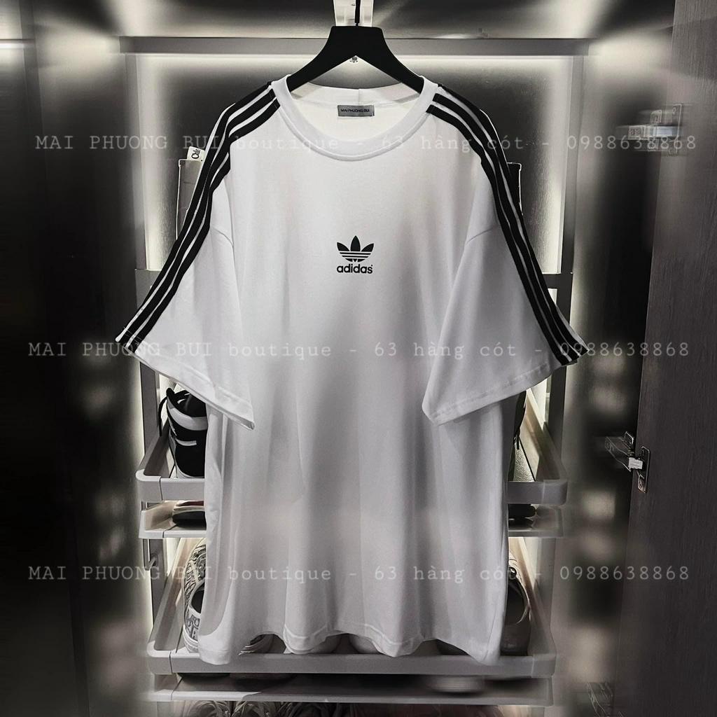 Áo Phông Thêu DA,s Dáng Rộng SỌc Tay Nam Nữ Dáng Rộng Unisex Tay Lỡ Bigsize