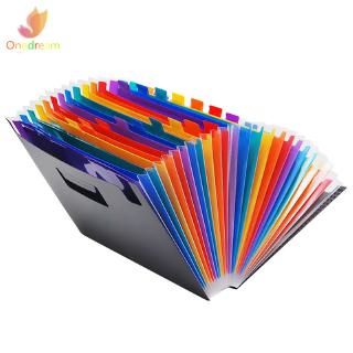 ❦ღ♣ 13/24 Pockets Expanding File Folder Works Accordion Office A4 Document Organizer