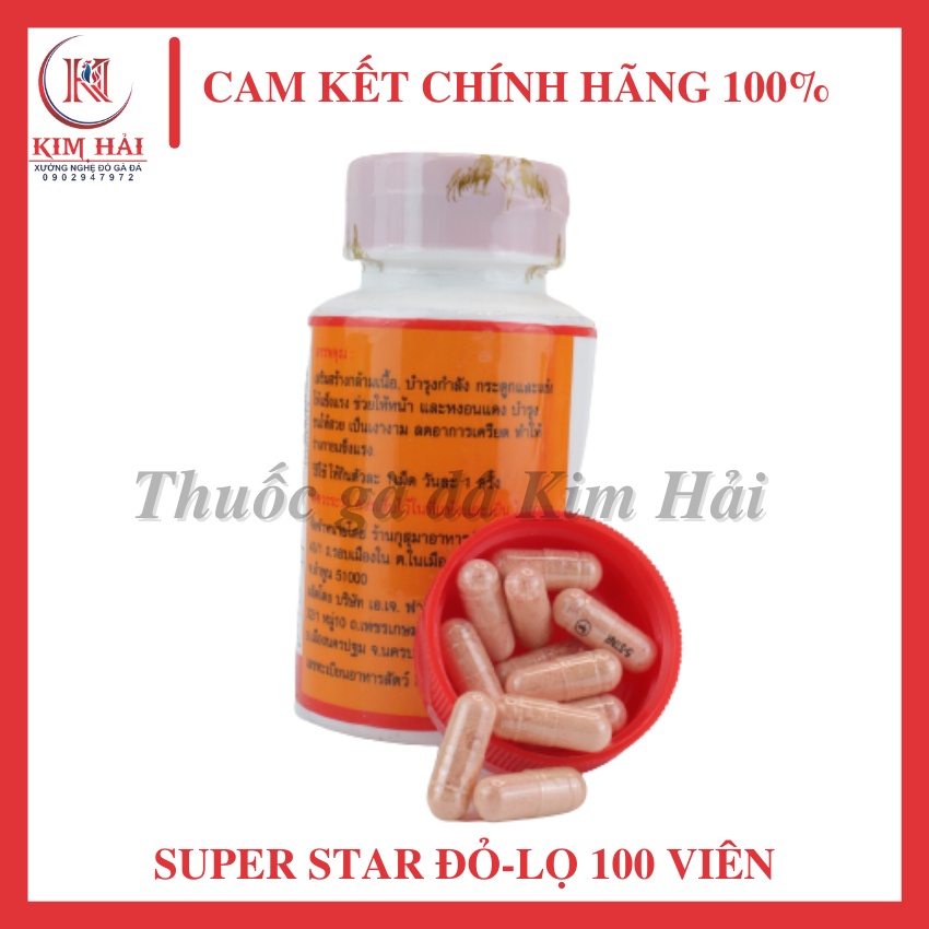 Super Star đỏ--Bồi bổ gân gối,Tăng cường chức năng gân cho gà đá.