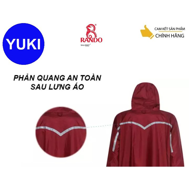 ⚡️Không Bị Nước Tạt 02 Bên⚡️ Áo mưa Rando Bisur dây kéo (bít sườn) APNS-33-Yuki phân phối Chính Hãng💯