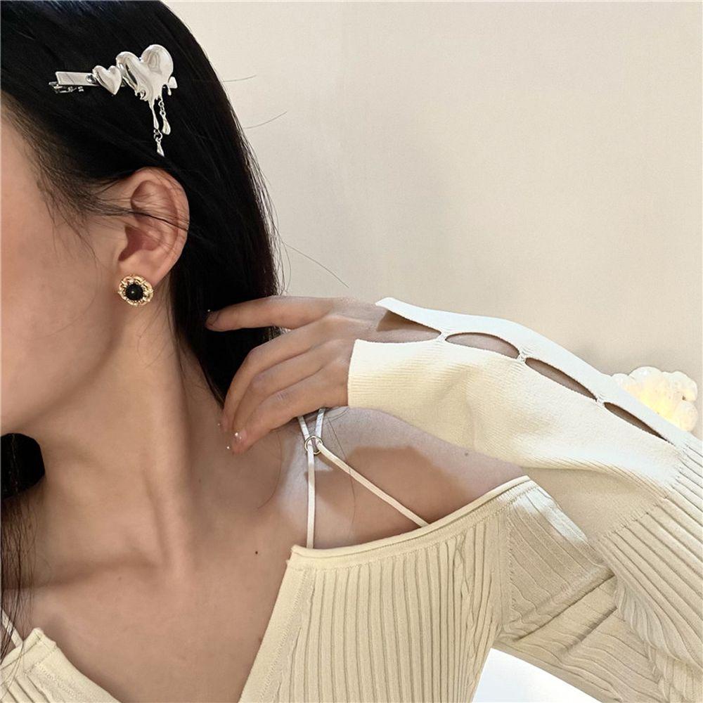 Kẹp Tóc Hình Trái Tim Bằng Hợp Kim Thời Trang VANES1