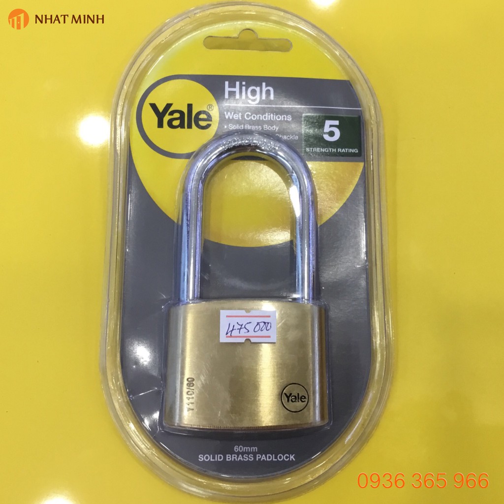 Khóa bấm Yale Y110/60 bảo hành 10 năm dùng ngoài trời