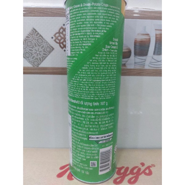 Khoai Tây Pringles SOUR CREAM &amp; ONION 107gr