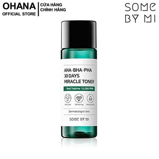 Nước Hoa Hồng Giảm Mụn, Tái Tạo Làn Da Some By Mi AHA-BHA-PHA 30 Days Miracle Toner 30ml