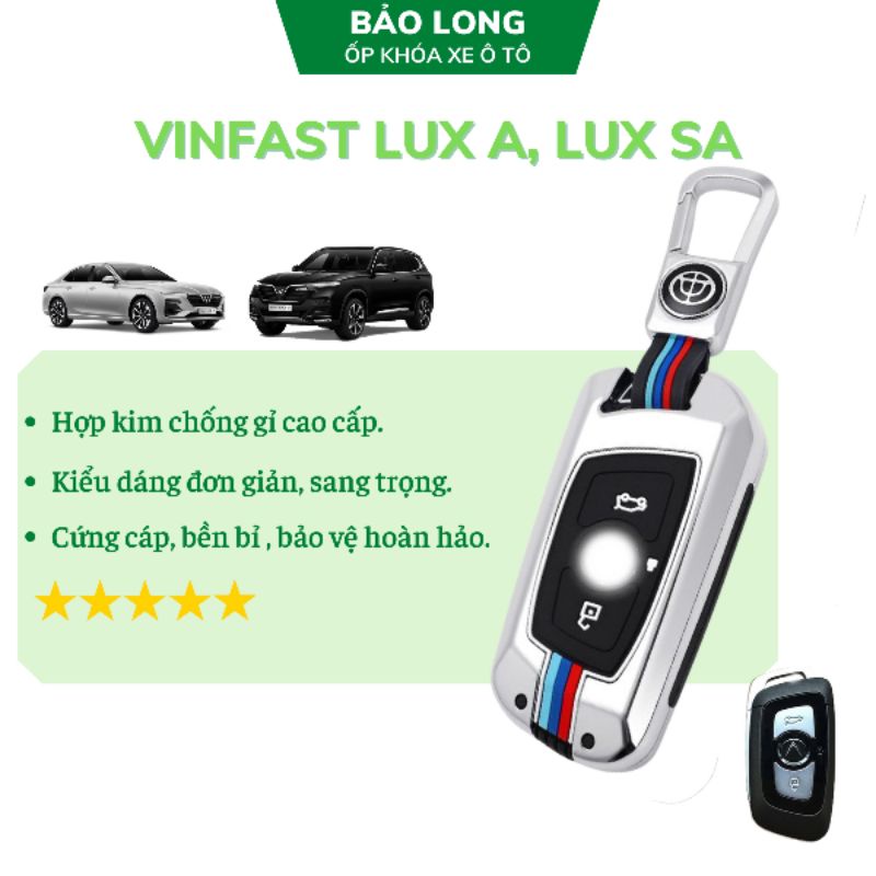 Ốp khóa xe Vinfas Lux A, SA - Kim loại lót cao su