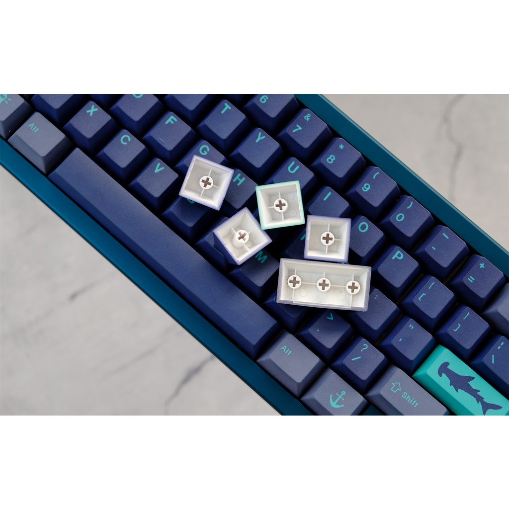 GMK Hammerhead Shark Keycaps, 129 phím PBT Keycaps Cherry Profile DYE