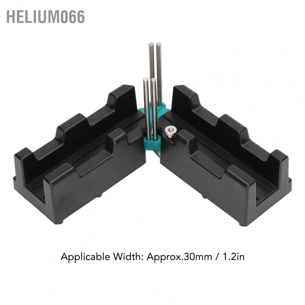 Helium066 Dụng cụ cắt góc Mitre 2 trong 1 ABS Màu đen có độ chính xác cao đo bền mài mòn