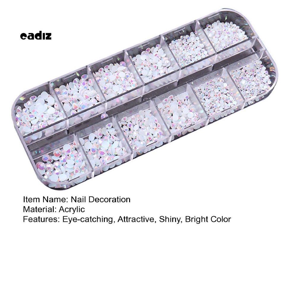 1 Hộp Phụ Kiện Trang Trí Móng Tay Điện Thoại Đa Năng Tiện Dụng