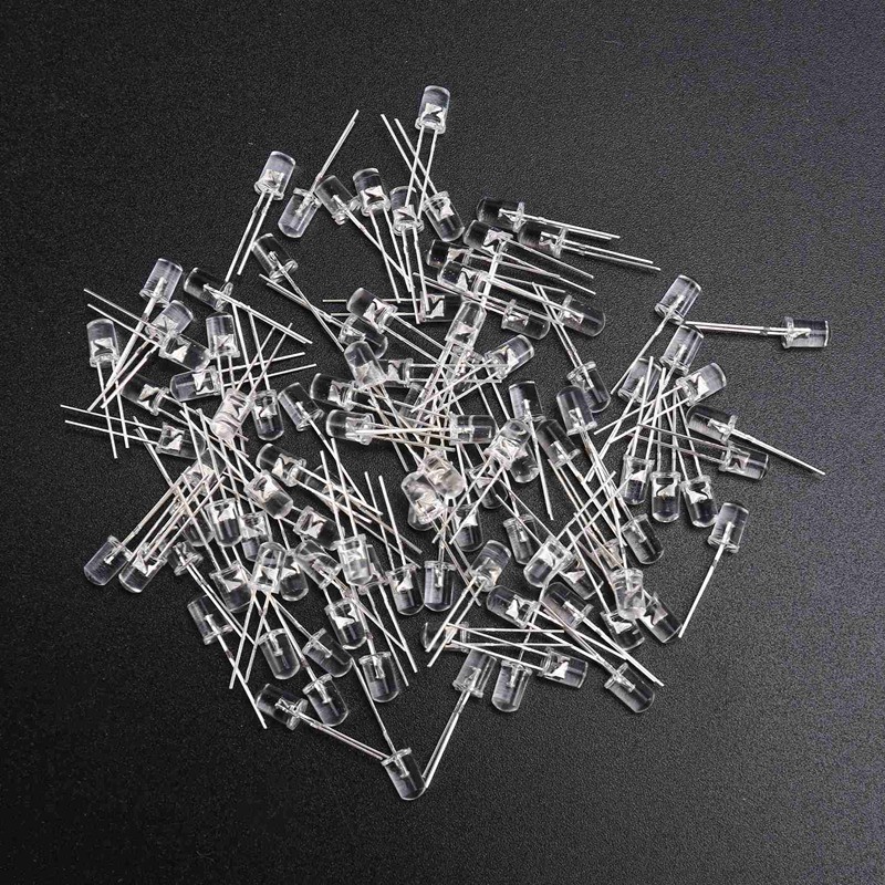Set 100 Đèn led uv 5mm Ánh Sáng Tím Chất Lượng Cao