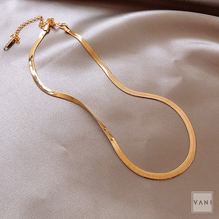 [Mã FAMARAL2 giảm 10K đơn 50K] Choker Dây Dẹp Trơn Đơn Giản, Cá Tính - Vani Store