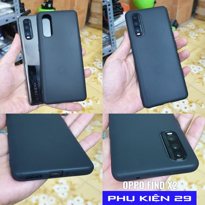 [Oppo Find X2] Ốp lưng silicon dẻo không ố màu Pudini