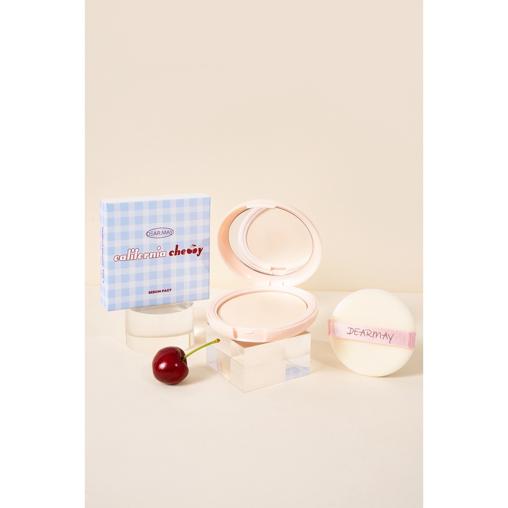 Phấn Phủ Dạng Nén Kiềm Dầu Dearmay California Cherry Sebum Pact 12g | WebRaoVat - webraovat.net.vn