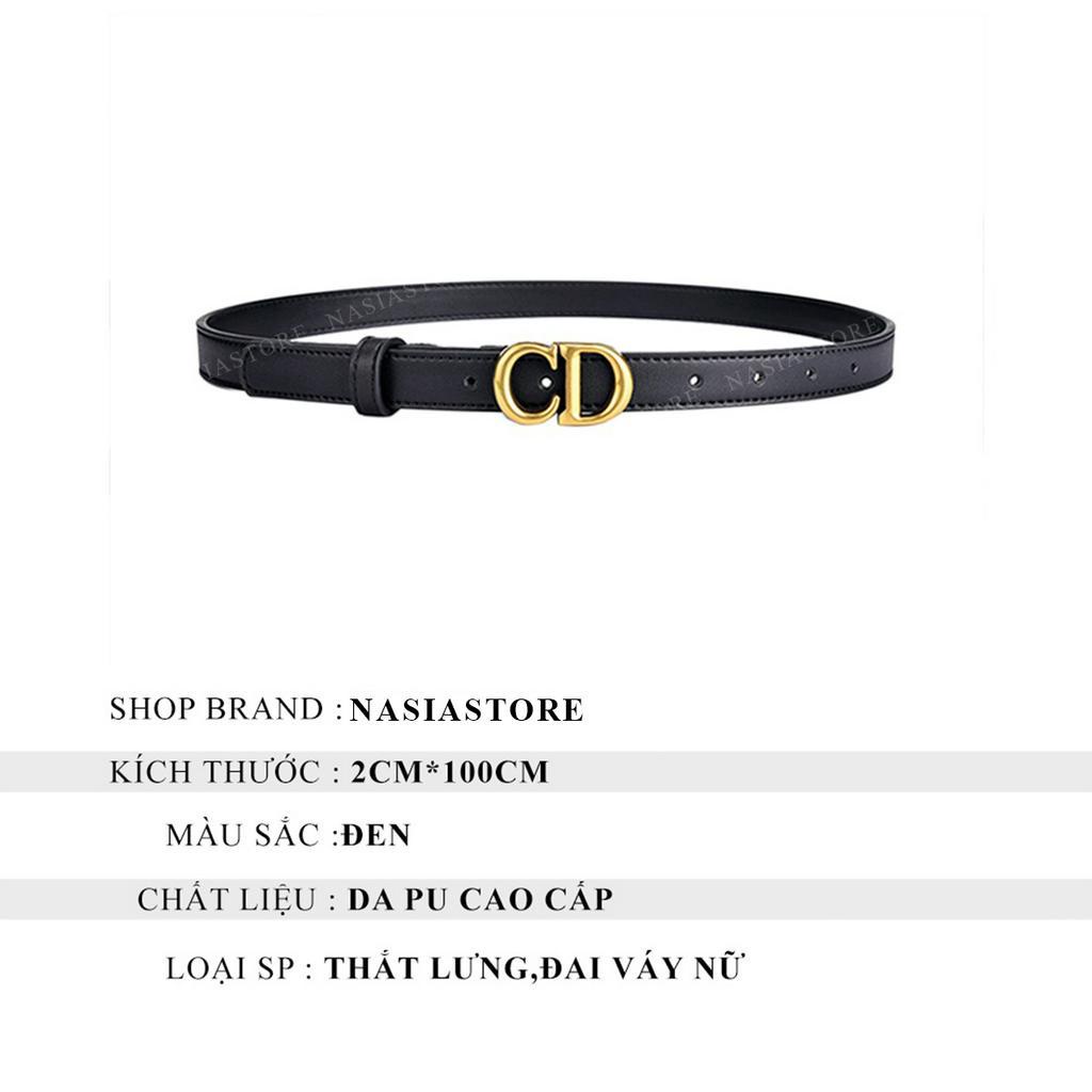 Đai váy nữ nhỏ 2cm Nasiatore - Thắt lưng nữ bản nhỏ nịt áo váy hàng cao cấp - Đai thắt áoTLSU14