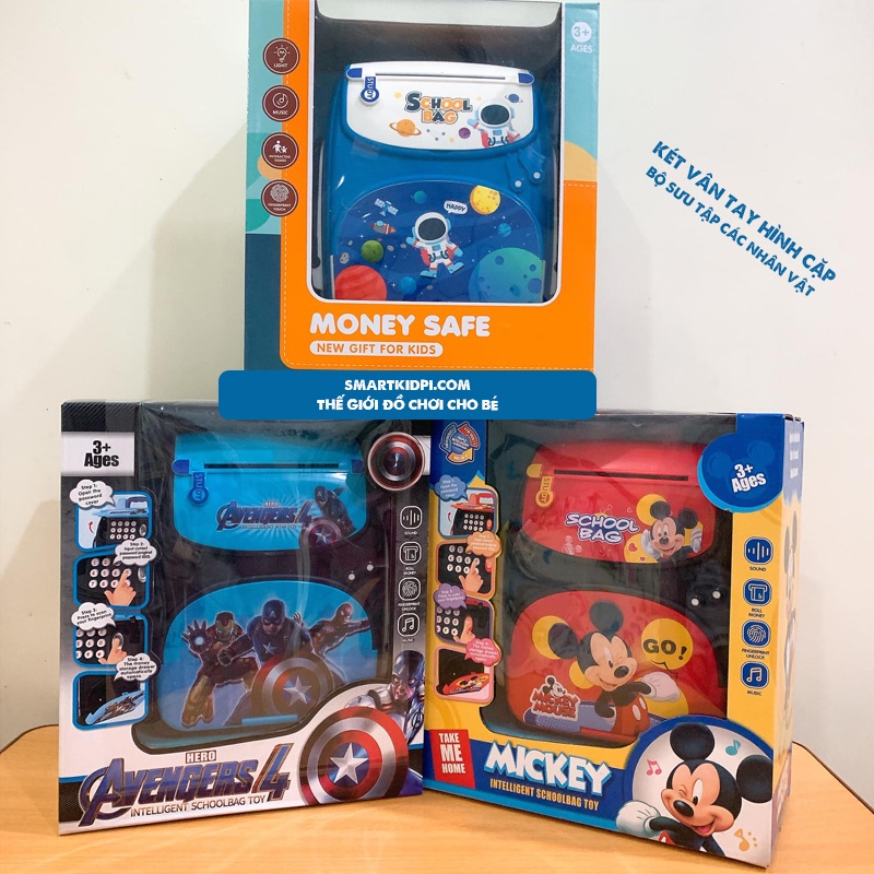 - Két sắt vân tay mini tiết kiệm tiền - Mẫu hình hộp trang điểm siêu dễ thương - Quà tặng cho bé