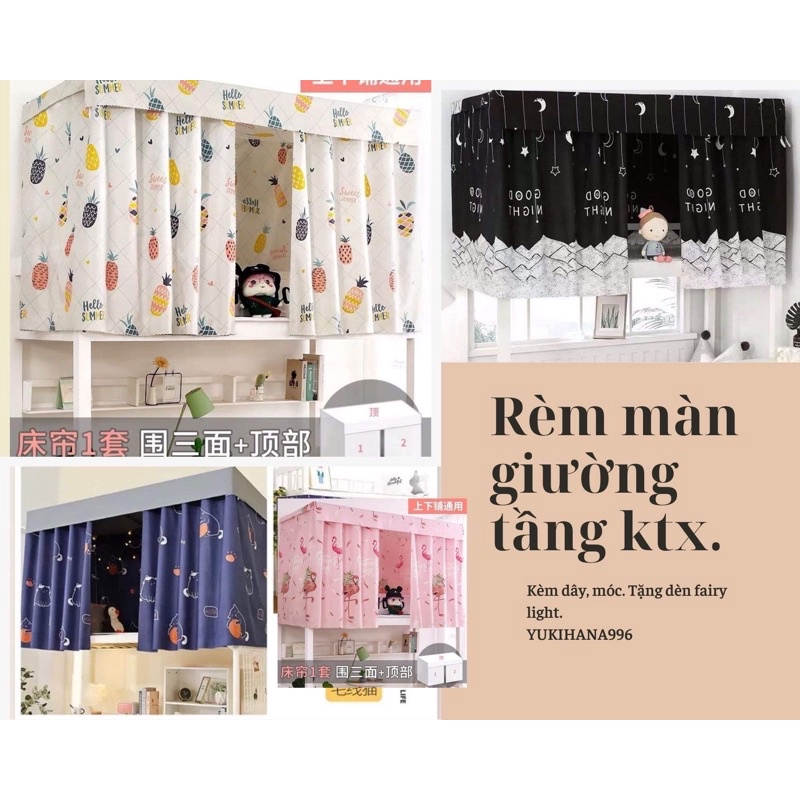 { LINK SỐ 2, TẶNG ĐÈN } RÈM GIƯỜNG TẦNG KÍ TÚC XÁ SINH VIÊN CẢN SÁNG!