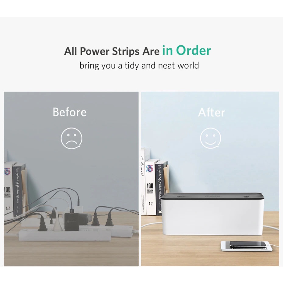 Hộp Đựng Ổ Điện Bảo Vệ Bé Sang Trọng , Nhựa ABS Bền &amp; Chống Cháy UGreen LP110 - BH 18T Chính Hãng