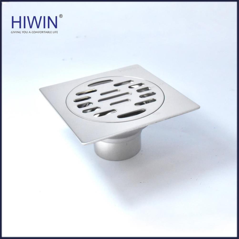 Phễu ga thoát sàn ngăn mùi hôi chất liệu inox 304 kích thước 100x100mm HIWIN FD-8210