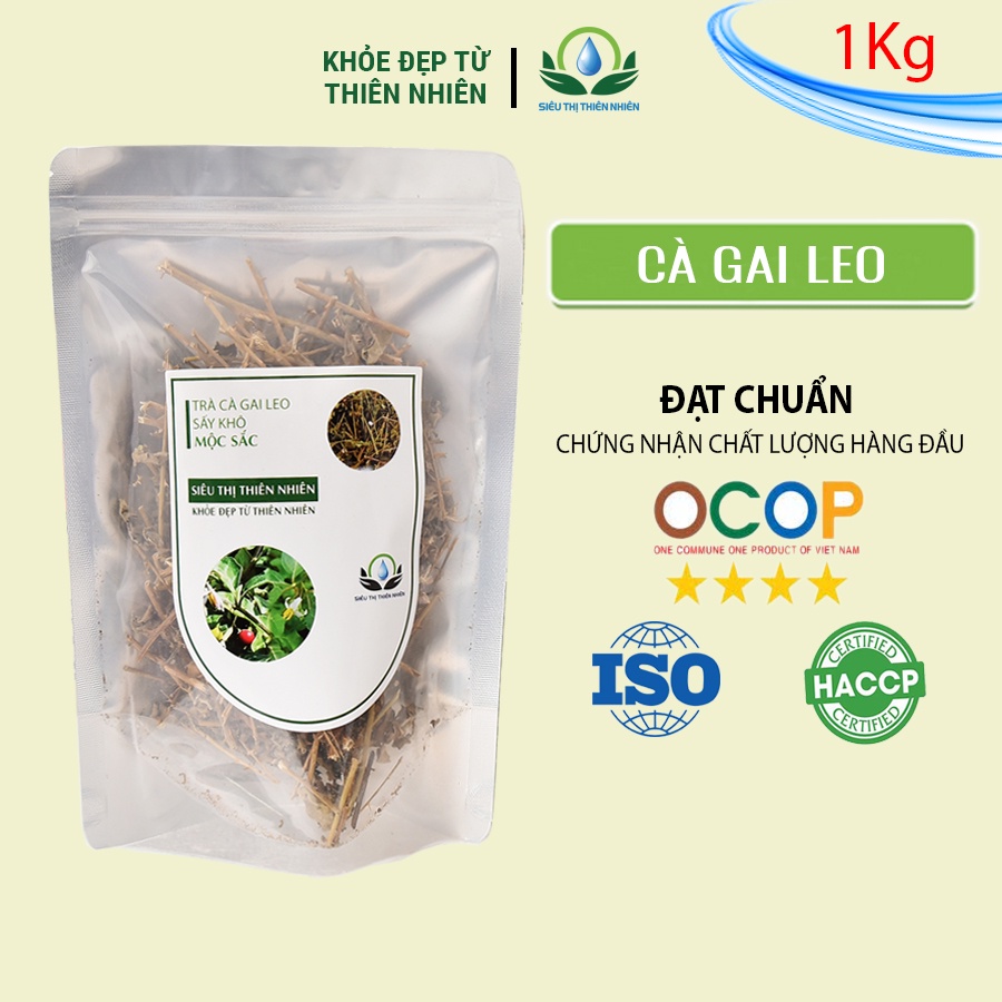 Trà cà gai leo sấy khô Mộc Sắc gói 1kg, cà dây leo thải độc gan của siêu thị thiên nhiên
