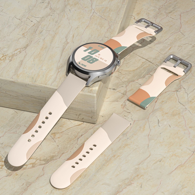Dây Đeo Silicon 22mm 20mm Cho Đồng Hồ Thông Minh Samsung Galaxy watch 3/4 46mm/Active 2 42mm/Huawei watch GT GT2