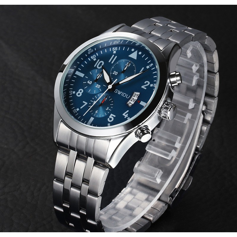 (FULL BOX) Đồng Hồ Nam SWIDU S6688 máy nhật Dây Thép Không Gỉ Cao Cấp + Tặng hộp và pin cao cấp | BigBuy360 - bigbuy360.vn