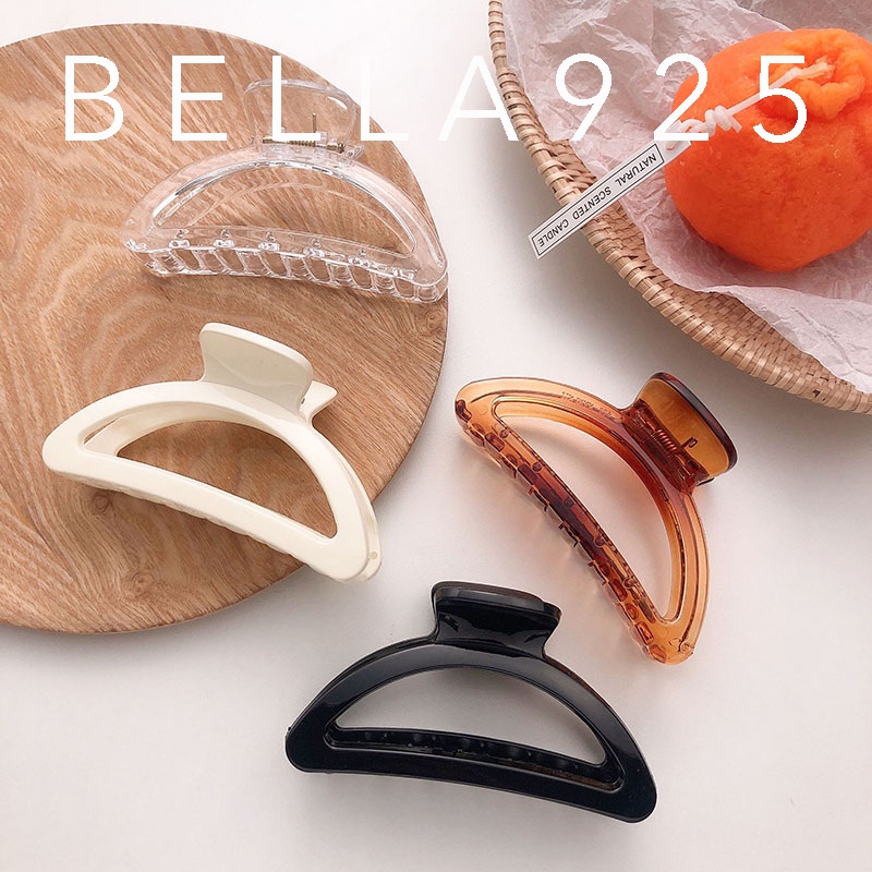 Kẹp tóc Bella 925 cạp tóc nhựa cứng cao cấp chữ D 9cm Hàn quốc