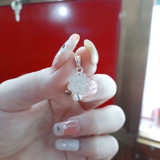 Mặt dây chuyền cỏ 4 lá bạc đính đá cao cấp 🌼 yn jewelry sl