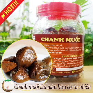 Chanh muối lâu năm hữu cơ tự nhiên 250gr - thực phẩm dưỡng sinh dành cho người lớn, thực dưỡng khai minh, ohsawa