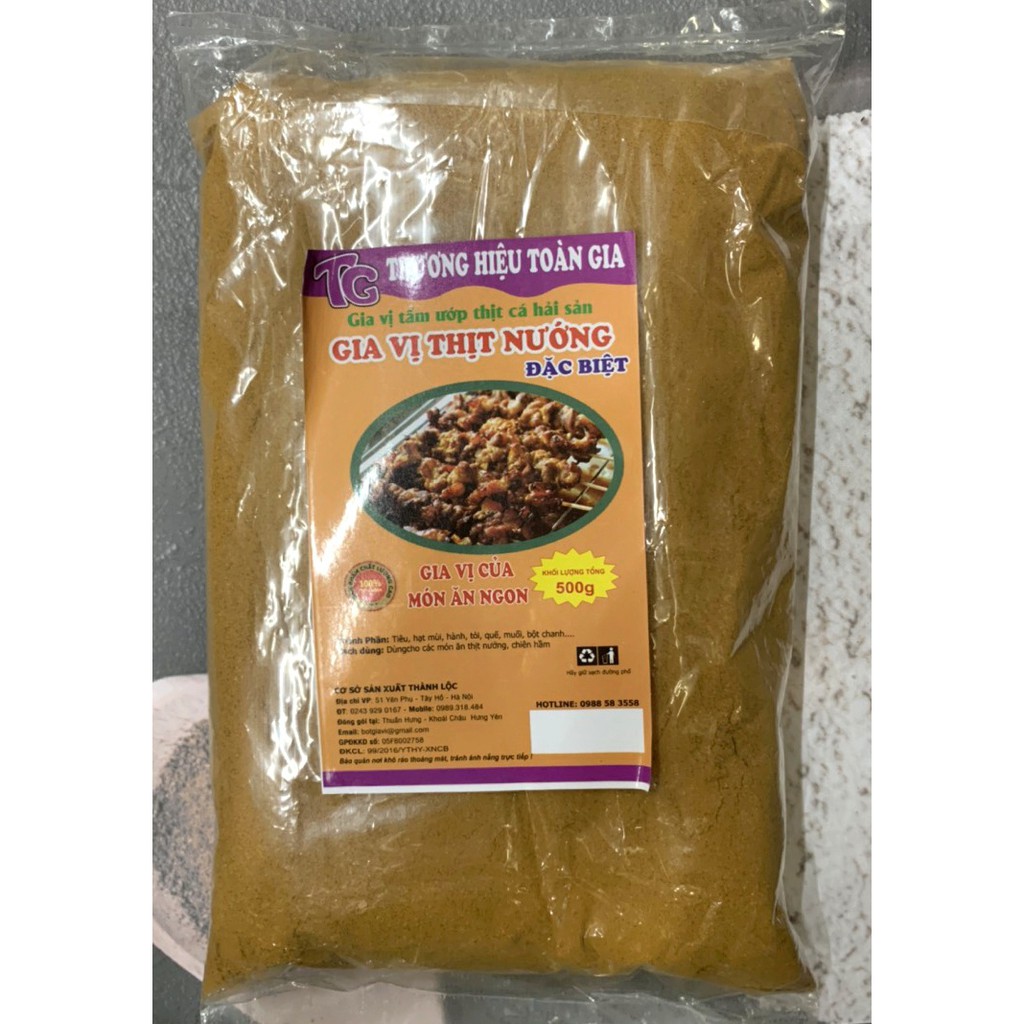 [Hàng dùng thử ] Gia vị ướp thịt nướng gói 100g - Cho món nướng thơm ngon, đậm đà đúng chuẩn Nhà hàng