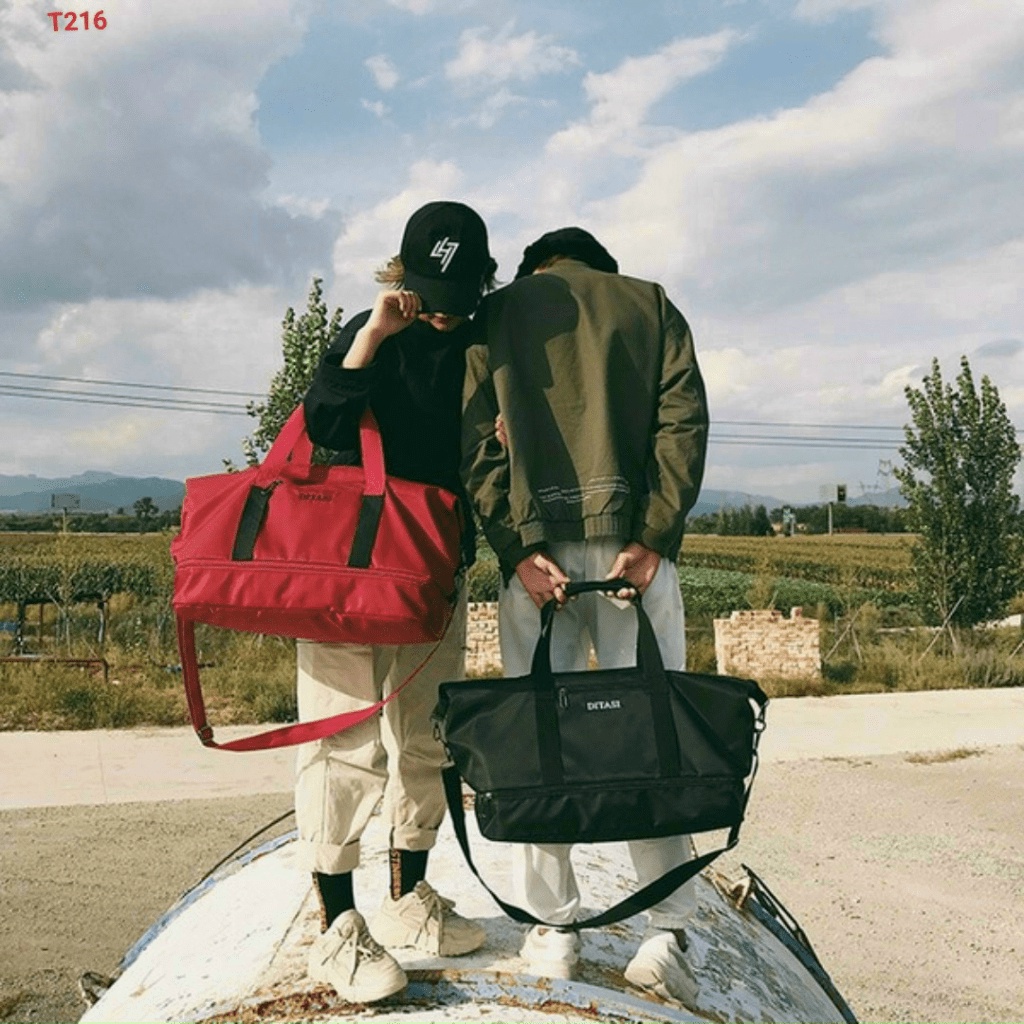 Túi du lịch chất liệu vải Kaki cao cấp,Size lớn 60 x 37cm thiết kế dây kéo đáy tăng chiều cao túi tiện lợi