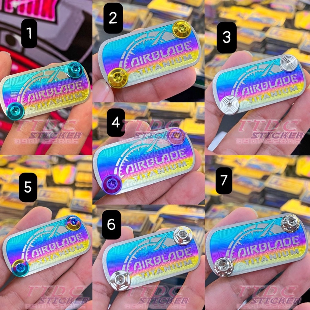 Combo Tem Titan Nắp Dầu Airblade kèm ốc như hình ✌🇻🇳