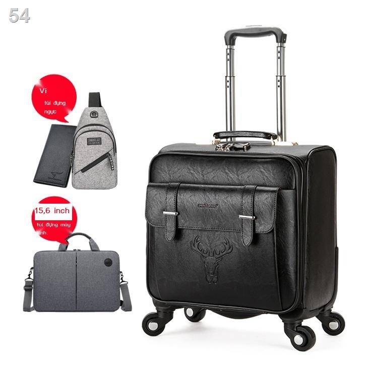 Phiên bản Hàn Quốc của trường hợp xe đẩy 18 inch nam xu hướng nhỏ du lịch nội trú nhỏ bao da nhỏ sinh viên nữ mật khẩu v