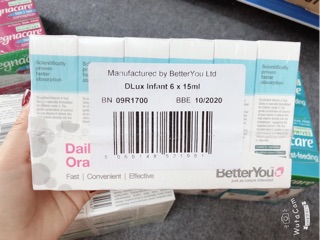 Vitamin D3 Dlux dạng xịt 15ml 400IU