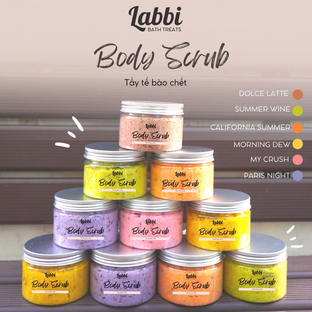 DOLCE LATTE [Labbi] Body Scrub / Tẩy tế bào chết body