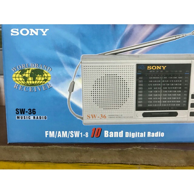 RADIO SONY SW36 Sw 35 DC-270( có lỗ cắm tai nghe)