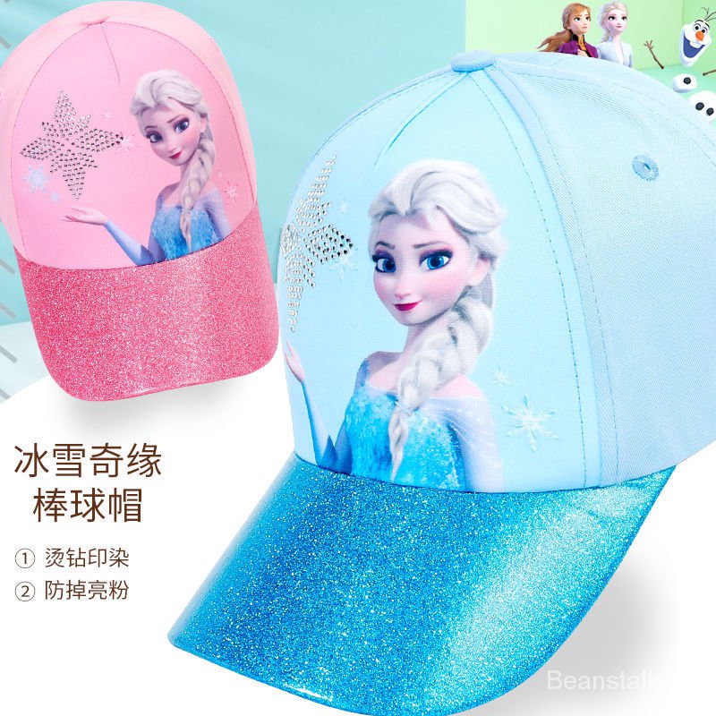 Mũ lưỡi trai chống nắng in hình hoạt hình Disney thời trang xuân hè cho bé gái