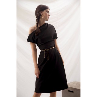 [Moda de Lita] Đầm lệch vai Coco Black Dress