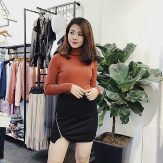 Áo Cổ Lọ Len Gân Quảng Châu