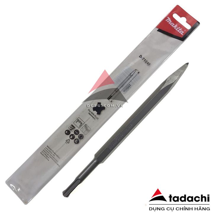 Mũi đục nhọn 230mm chuôi Sds Plus Makita D-71249 | Tadachi