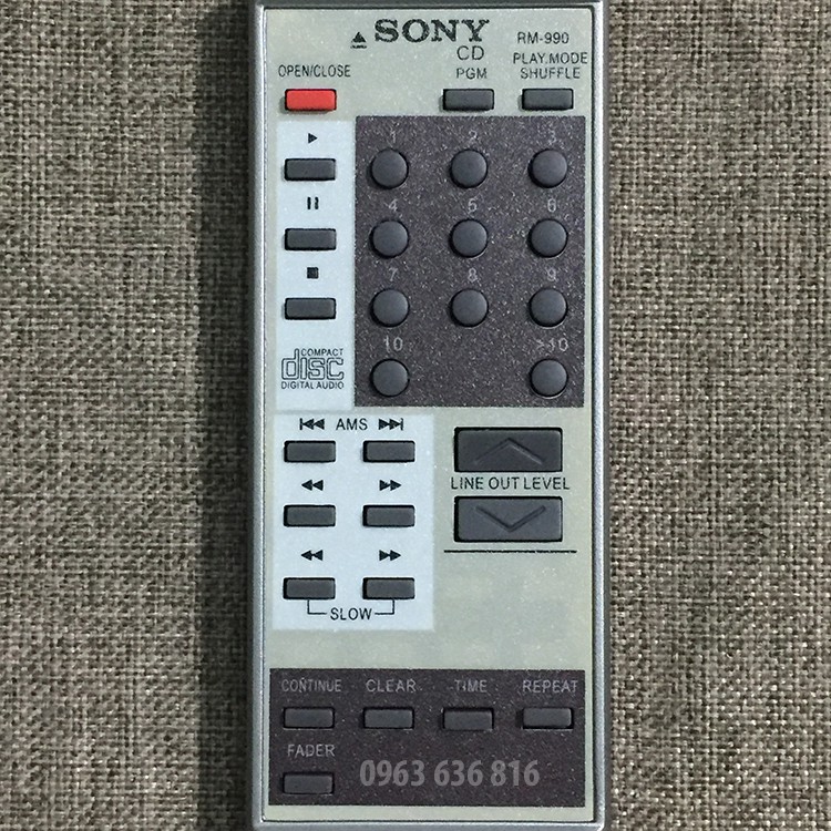 [FREESHIP 50K] Điều khiển dàn âm thanh Sony RM-990