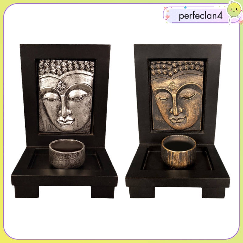 1 Giá Đỡ Nến Hình Mặt Phật Zen Cho Cửa Hàng Chân nến có trang trí hình phật