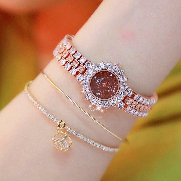 Đồng Hồ Nữ BS Bee Sister Đính Đá Sang Trọng Trẻ Trung Năng Động