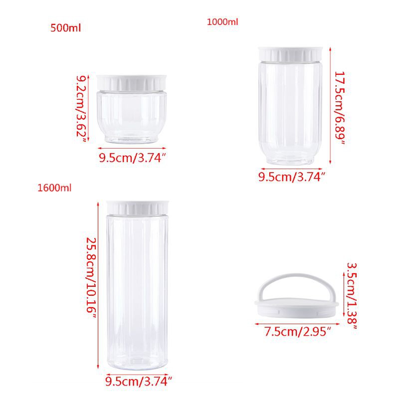 Hộp Nhựa Trong Suốt Đựng Thực Phẩm Khô Đa Năng Tiện Dụng | BigBuy360 - bigbuy360.vn