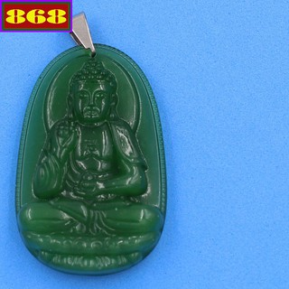 Mặt phật a di đà xanh 4.3 cm mvtaxo1 - hộ mệnh tuổi tuất, hợi